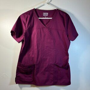 Cherokee Women's Medium Maroon Scrub Top
